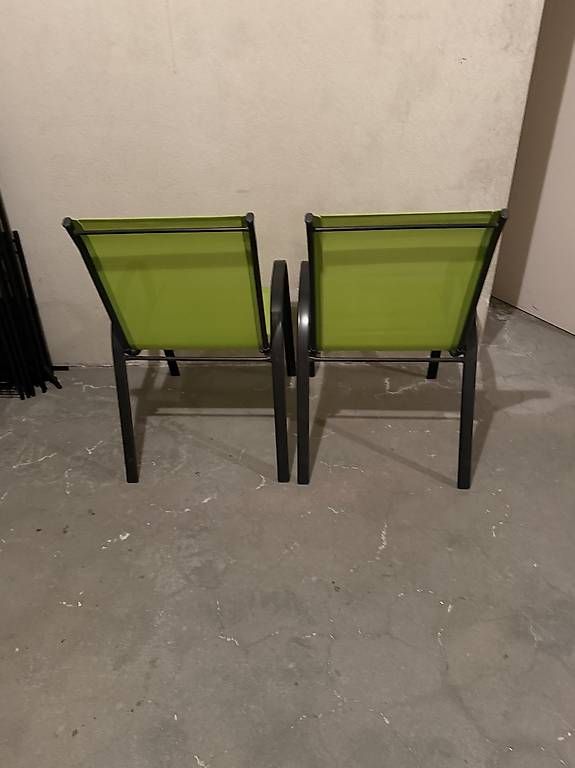 Sedie: 2 chaises de terrasse verte  – Usato da La Corbaz venduto da Fred666 1