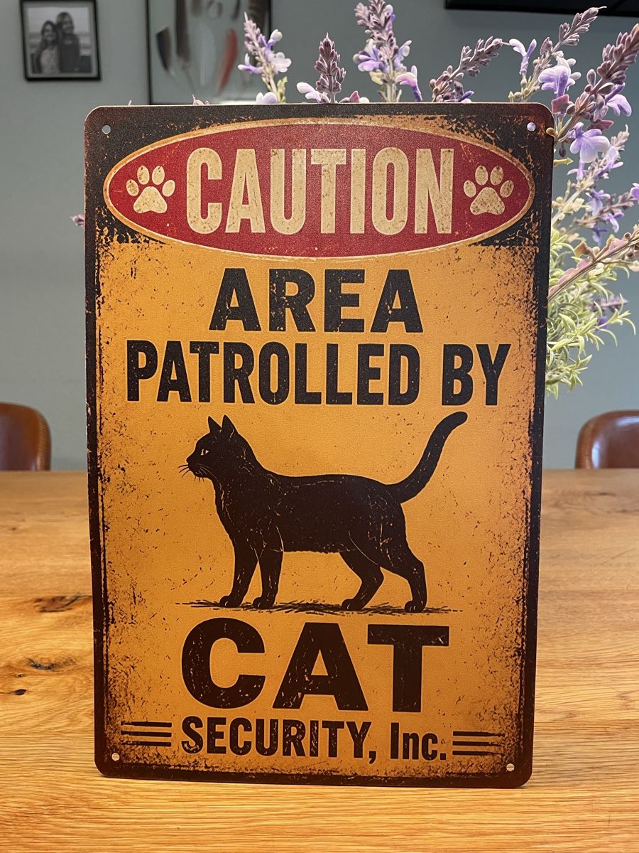 Ecriteaux: Blechschild Achtung Katze – D'occasion à Niederbüren par poschti