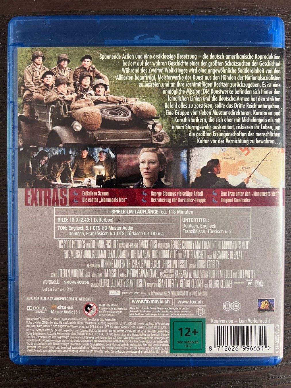 Alle DVDs: Monuments Men – Gebraucht aus Zürich von Blu-ray_ZH 1