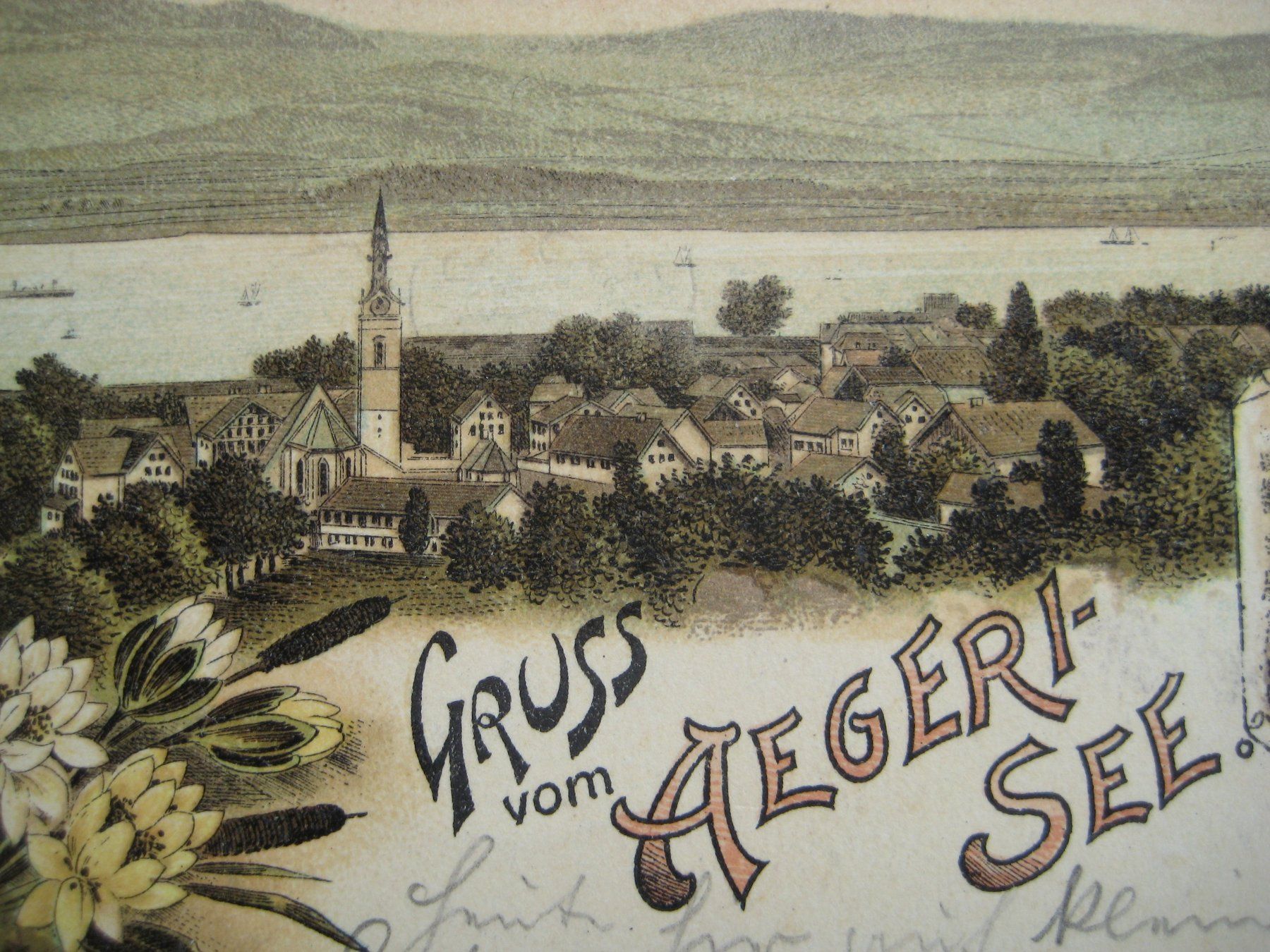 Cartoline postali: AK  Aegeri-See  Kt. ZG – Usato da Freienbach venduto da retlaw02 1