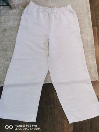 HOSE LEINEN/VİSKOSE, H&M, NEU, Gr M, Beige