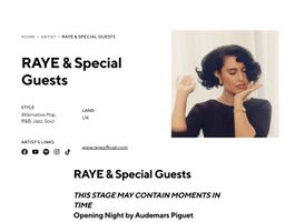 Raye / Montreux Jazz Festival 2026 - 1x Parterre