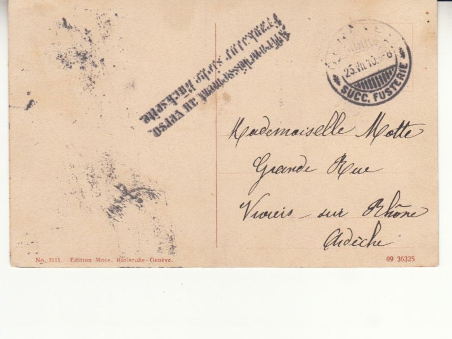 Cartoline postali: Genève 1910 – Usato da Bürglen TG venduto da StampGraf 1