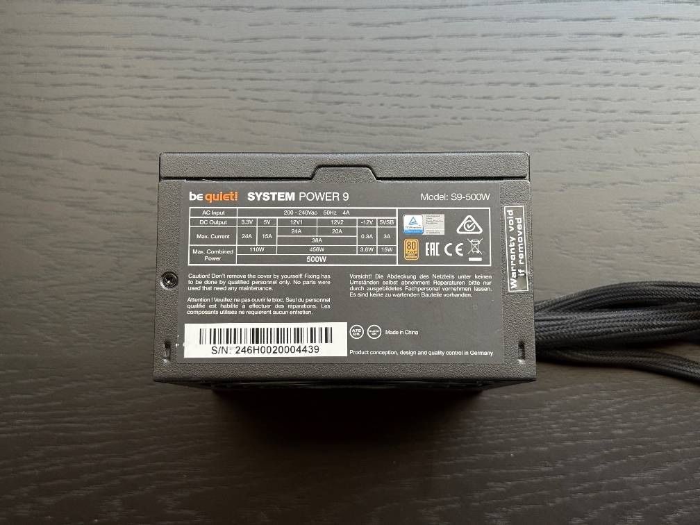 beQuiet! Componenti elettronici: be quiet! SYSTEM POWER 9 - 500 Watt Netzteil / PSU – Usato da Wallisellen venduto da Art_Vendorlay 1