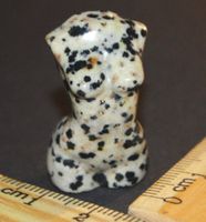 Deko – Heilstein – L-54 – Torso ca. 3 cm – Dalmatiner Jaspis
