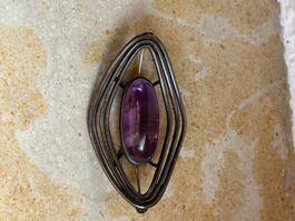 Brosche Amethyst