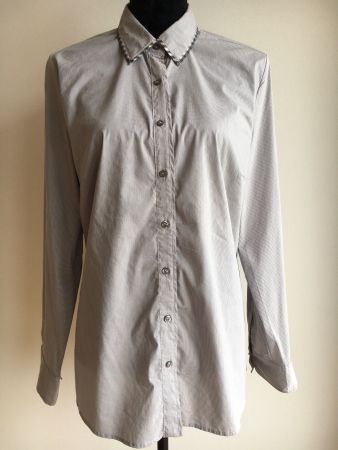 Olsen - Langarm Bluse, Karo, 42