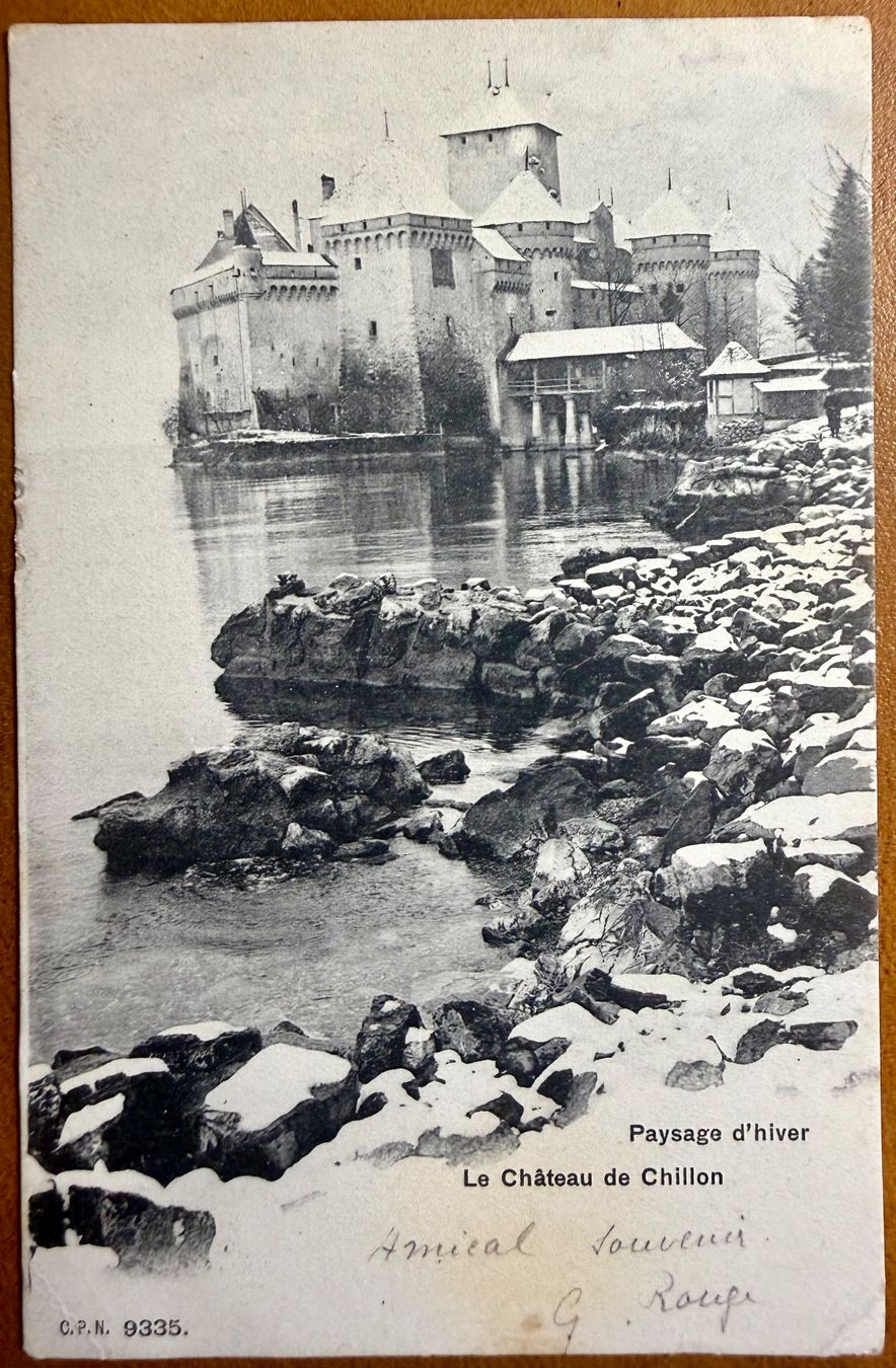 Cartoline postali: Chillon sous la neige 1905 – Usato da Lutry venduto da Ediego