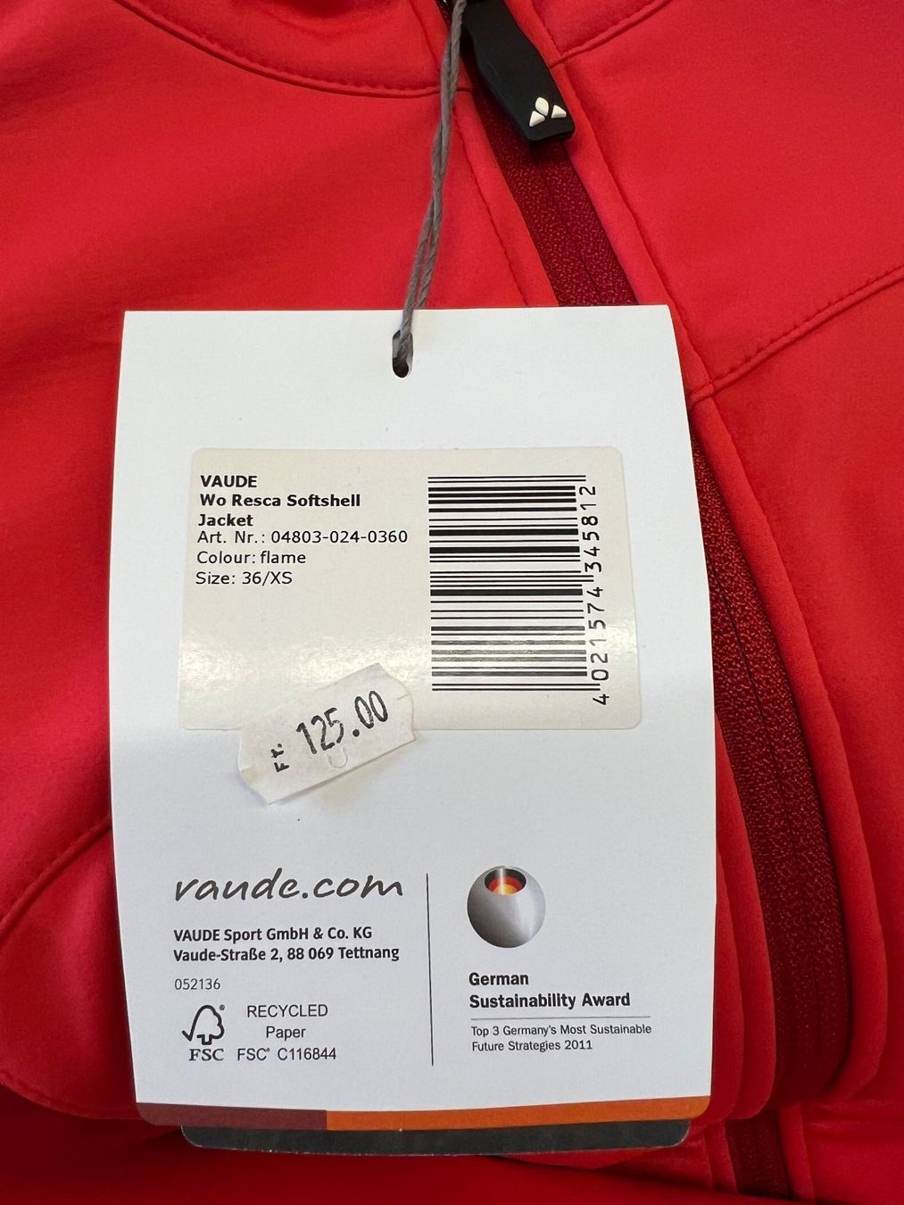 Giacche: Damen Rad-Jacke  VAUDE RESCA SOFTSHELL JACKET – Nuovo e nell'imballaggio originale da Eschen venduto da Sele-Radsport 2