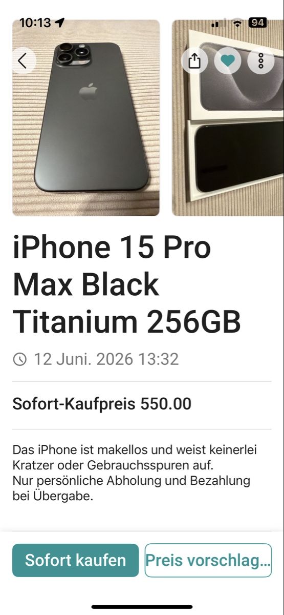 Apple Handys / Smartphones: Iphone 13 mini 128 gb 100 % akku  – Gebraucht aus Zürich von emi_dyp2