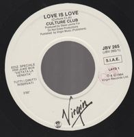 7 " juke box CULTURE CLUB / JULIAN LENNON LOVE IS LOVE / VAL