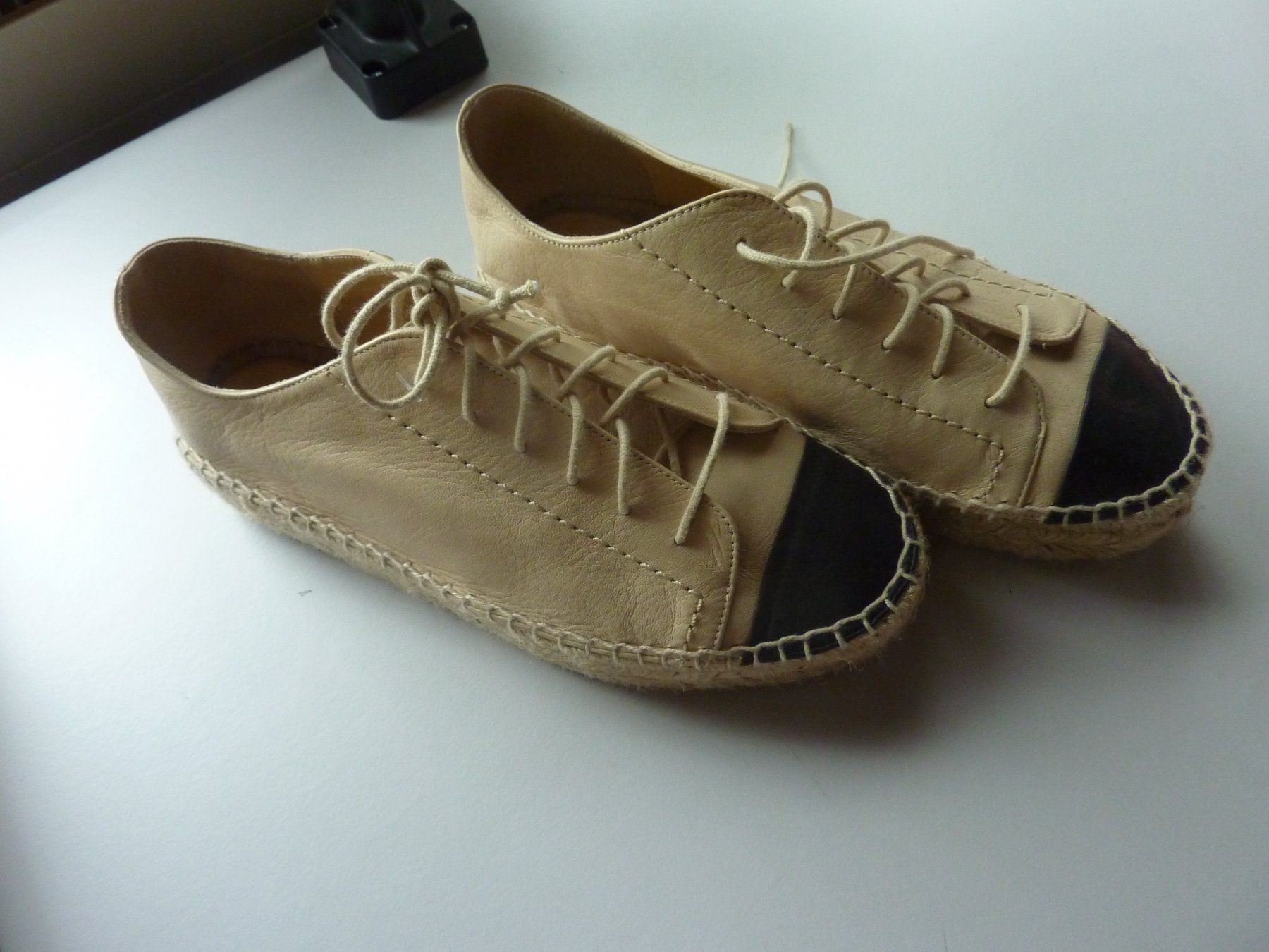 Scarpe da donna: Beige Leder Espadrilles  37 Cosmoparis – Nuovo (secondo la descrizione) da Waldstatt venduto da Kananaskis1 1