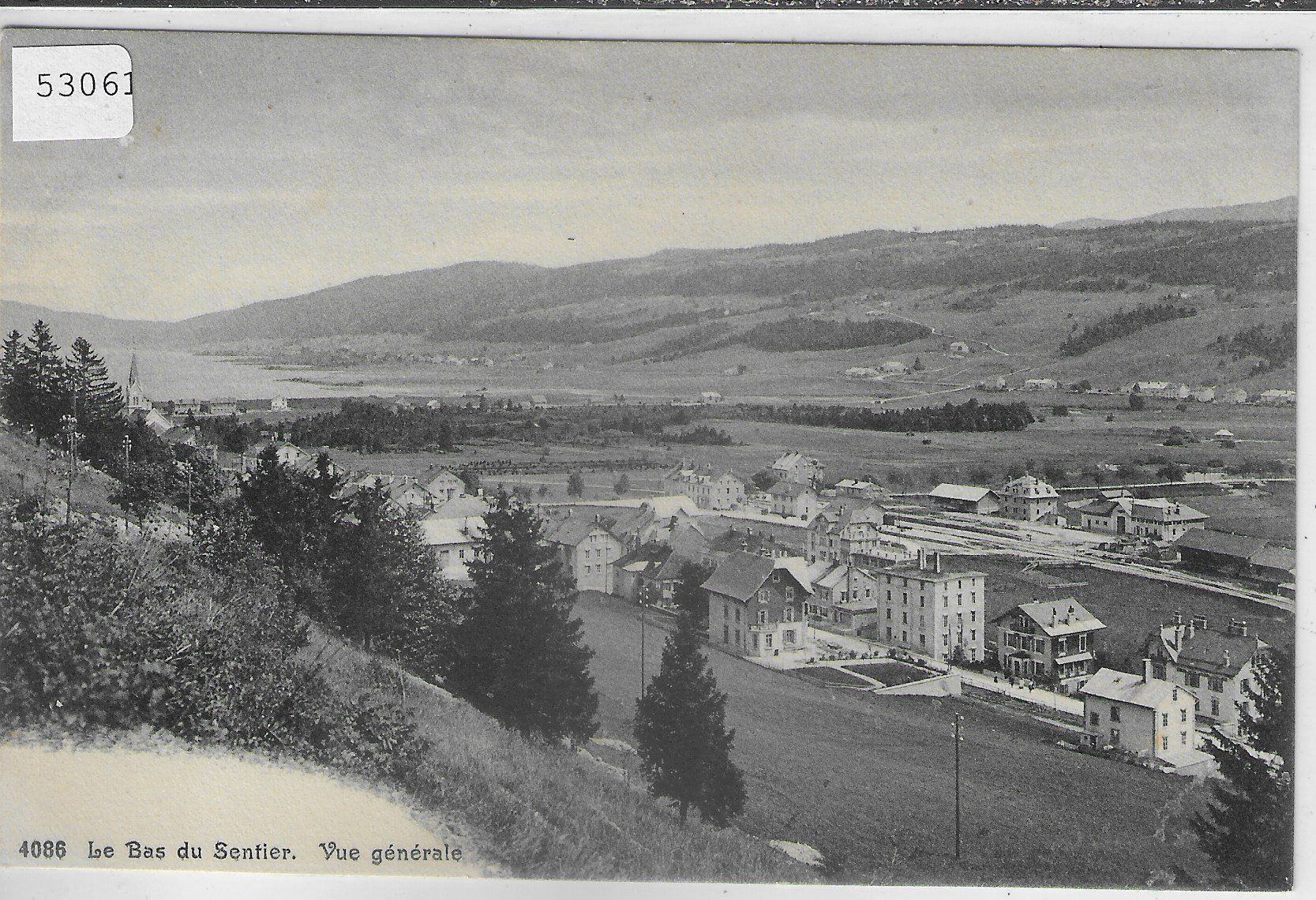 Cartoline postali: Le Bas du Sentier - Vue generale – Usato da Ettingen venduto da Kartenplanet