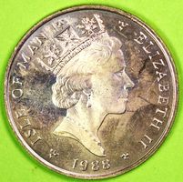 1988 /  ISLE OF MAN / 2 POUNDS - MÜNZE / SEHR GUT ERHALTEN !