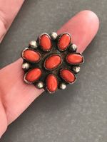 antiker XXL KORALLEN Ring Rg49 old CHINA opulent imposant