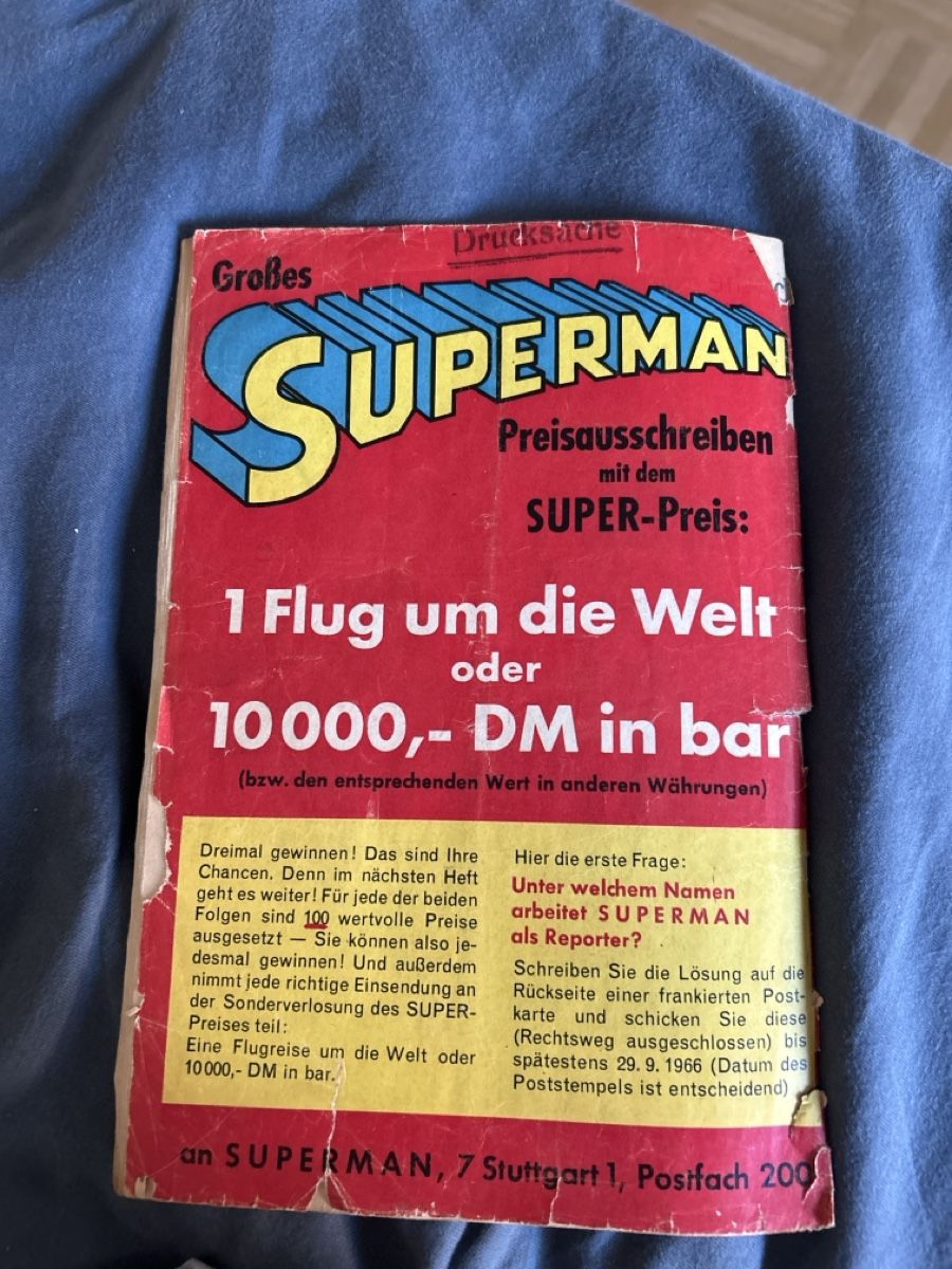 Fumetti: Superman Nr. 1, 1966 Ehapa – Usato da Münchenstein venduto da 10e_z8nc 3