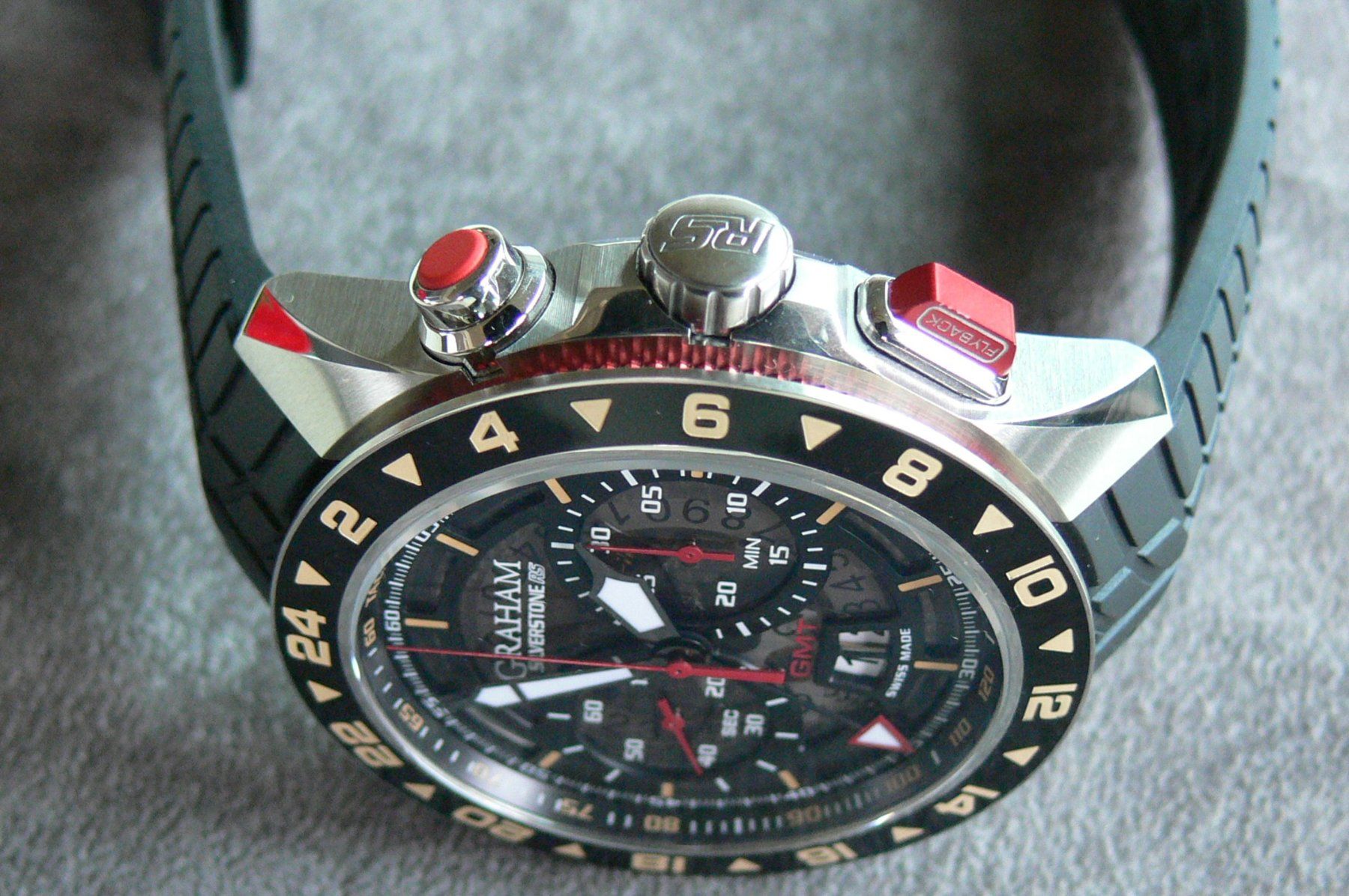 Graham Uhren: Graham Silverstone RS GMT Limited big date flyback 47mm – Gebraucht aus Remigen von Kelias 1