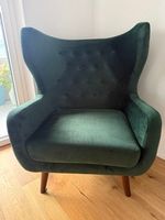 Velour-Ohrensessel von Sofacompany – Top-Zustand