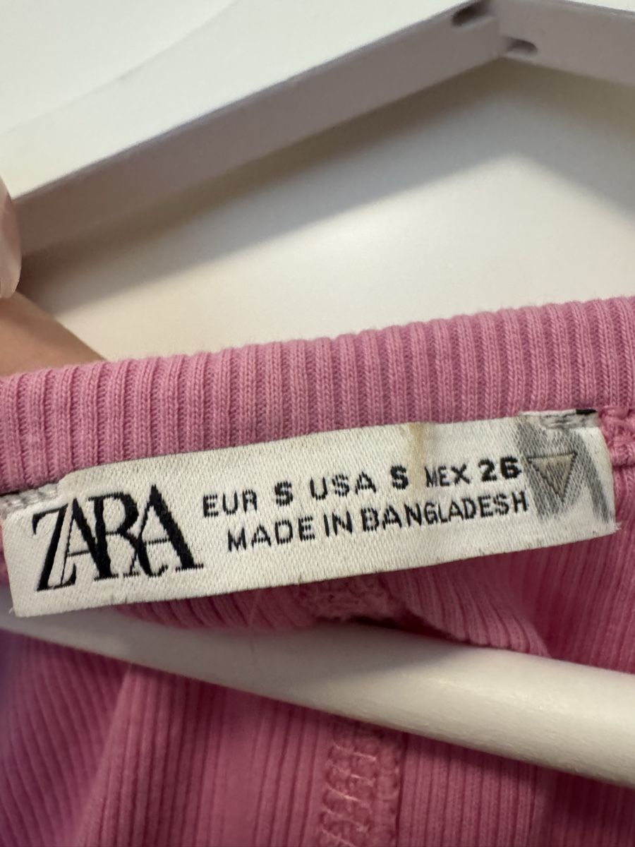 Zara Top: Zara Ripp-Top Pink S, Sommerliches Basic Tank Top – Usato da Zürich venduto da milenaxx 1