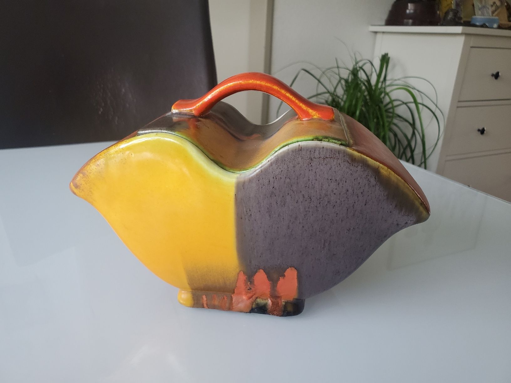 Pentole: Art Déco Keramiktopf mit Deckel – Usato da Frauenfeld venduto da BeneFull