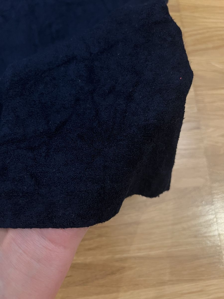 Blusen: Navy blue velvet blouse – Defekt aus Adliswil von Marjin 1