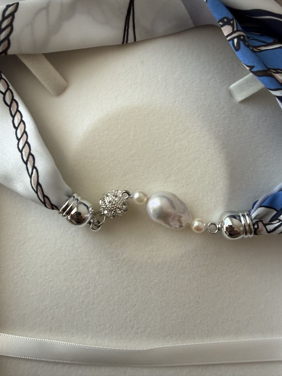 Haarschmuck: Collier foulard avec perle et strass – Neu (gemäss Beschreibung) aus Neuchâtel von Blek7 1