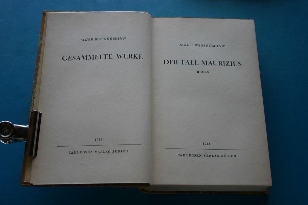 Libri: Jakob Wassermann – Usato da Winkel venduto da Gallica 3