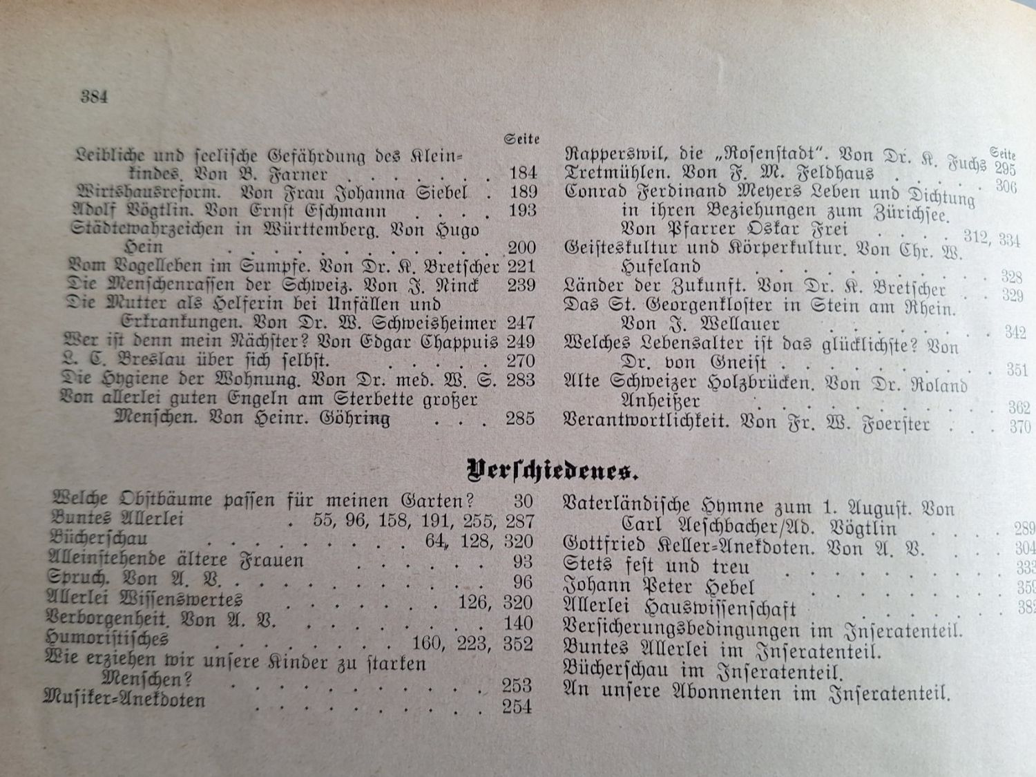 Libri: AM HÄUSLICHEN HERD 1926 – Usato da Huttwil venduto da Kunterbuntli 9