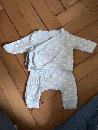Petit Bateau Zweiteiler Baby 3Mt