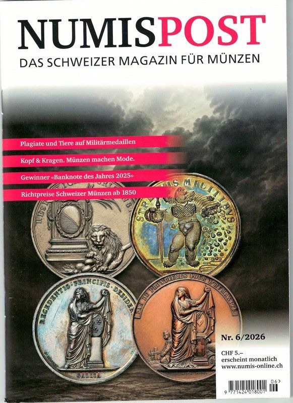 Toutes les monnaies: NUMISPOST Nr. 6 / 2026, neuwertig – Neuf (Voir description) à Bonstetten par Pinguin75