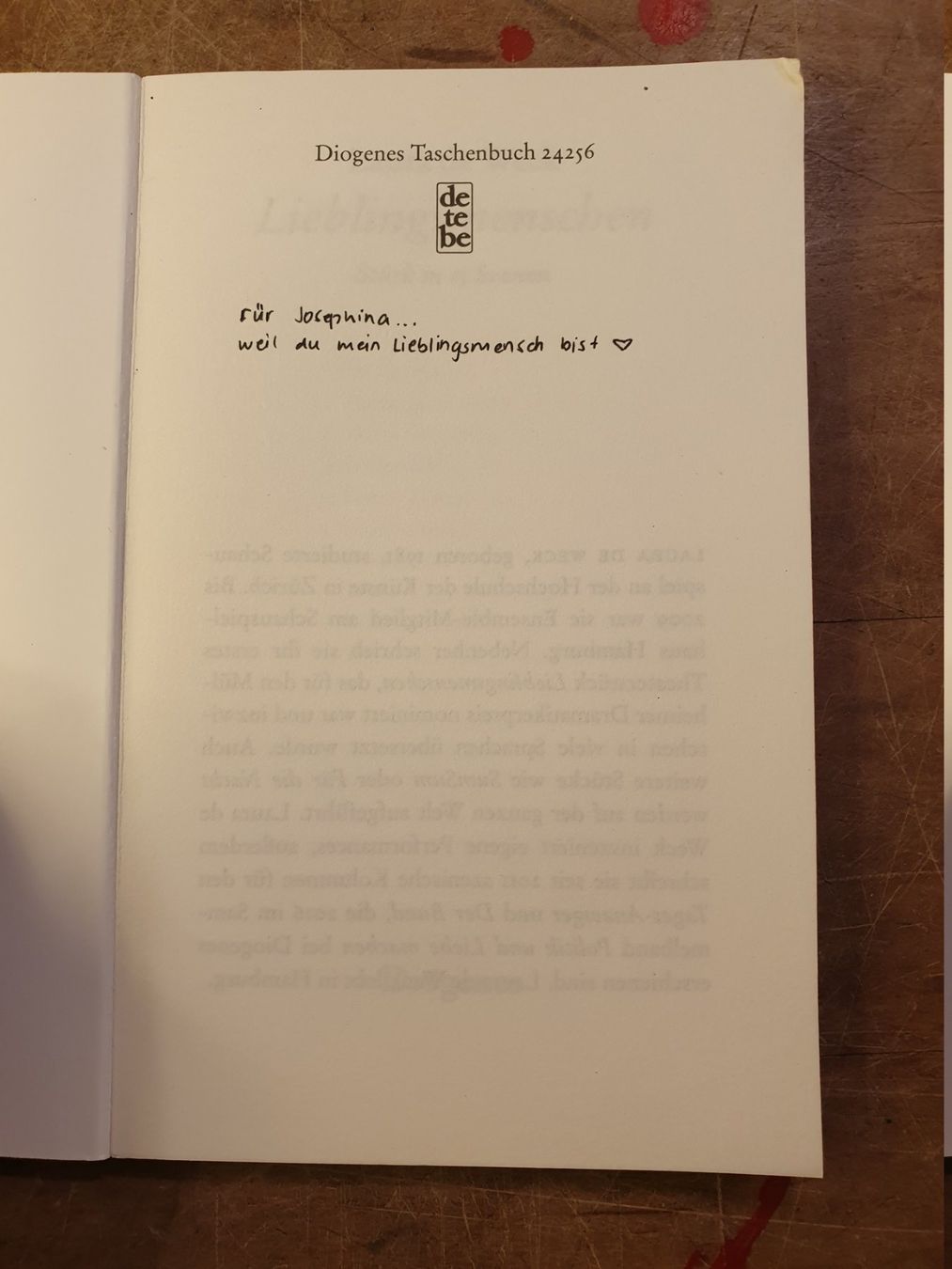 Libri: Lieblingsmenschen - Laura De Weck – Usato da Zürich venduto da loosebone 1