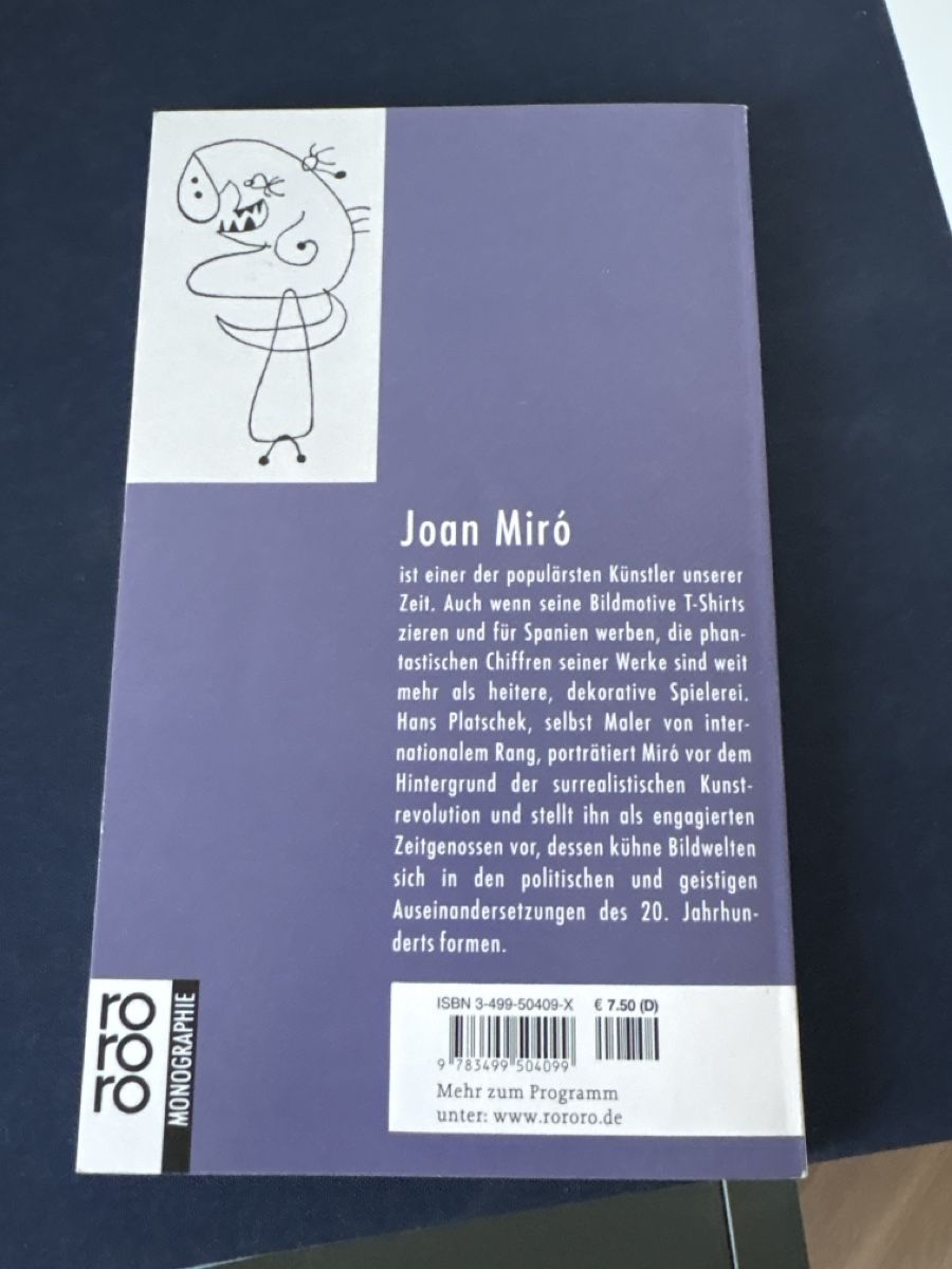 Libri: Joan Miró Hans Platschek – Usato da Kriens venduto da aloha19 1