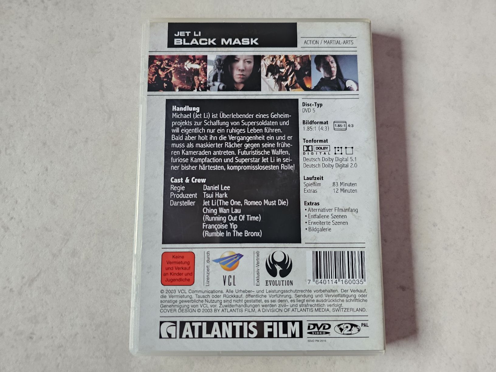 Tutti i DVDs: Jet Li  -  Black Mask  /  Limited Edition – Usato da Schneisingen venduto da backstore24 1