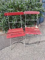 Antike Biergartenstühle, Vintage