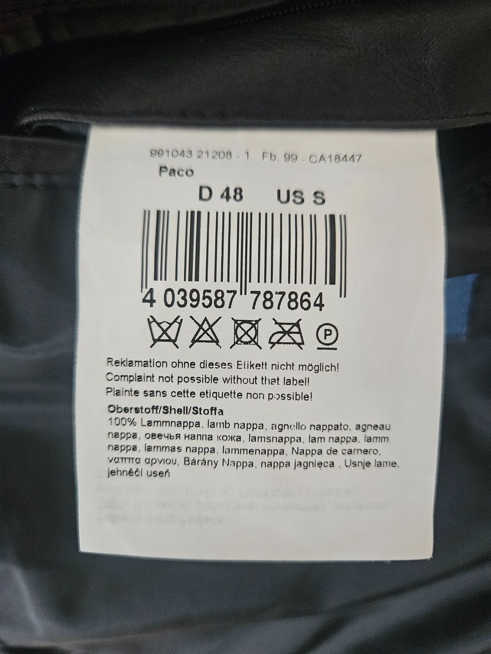 Giacche: *** neuwertige Lederjacke Milestone Gr.48 *** – Nuovo (secondo la descrizione) da Wattwil venduto da Cumbuco2005 3