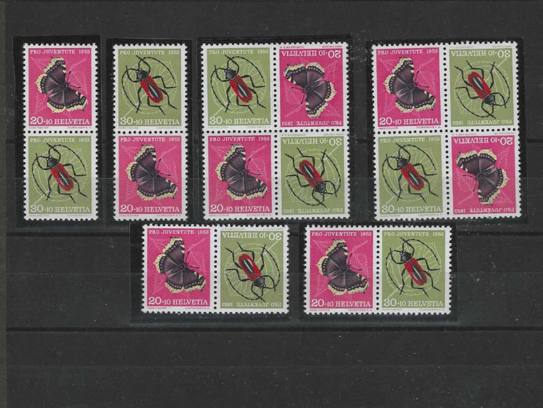 Alle Briefmarken: CH PRO JUVENTUTE 1953 ** – Neu (gemäss Beschreibung) aus Dintikon von bonita099