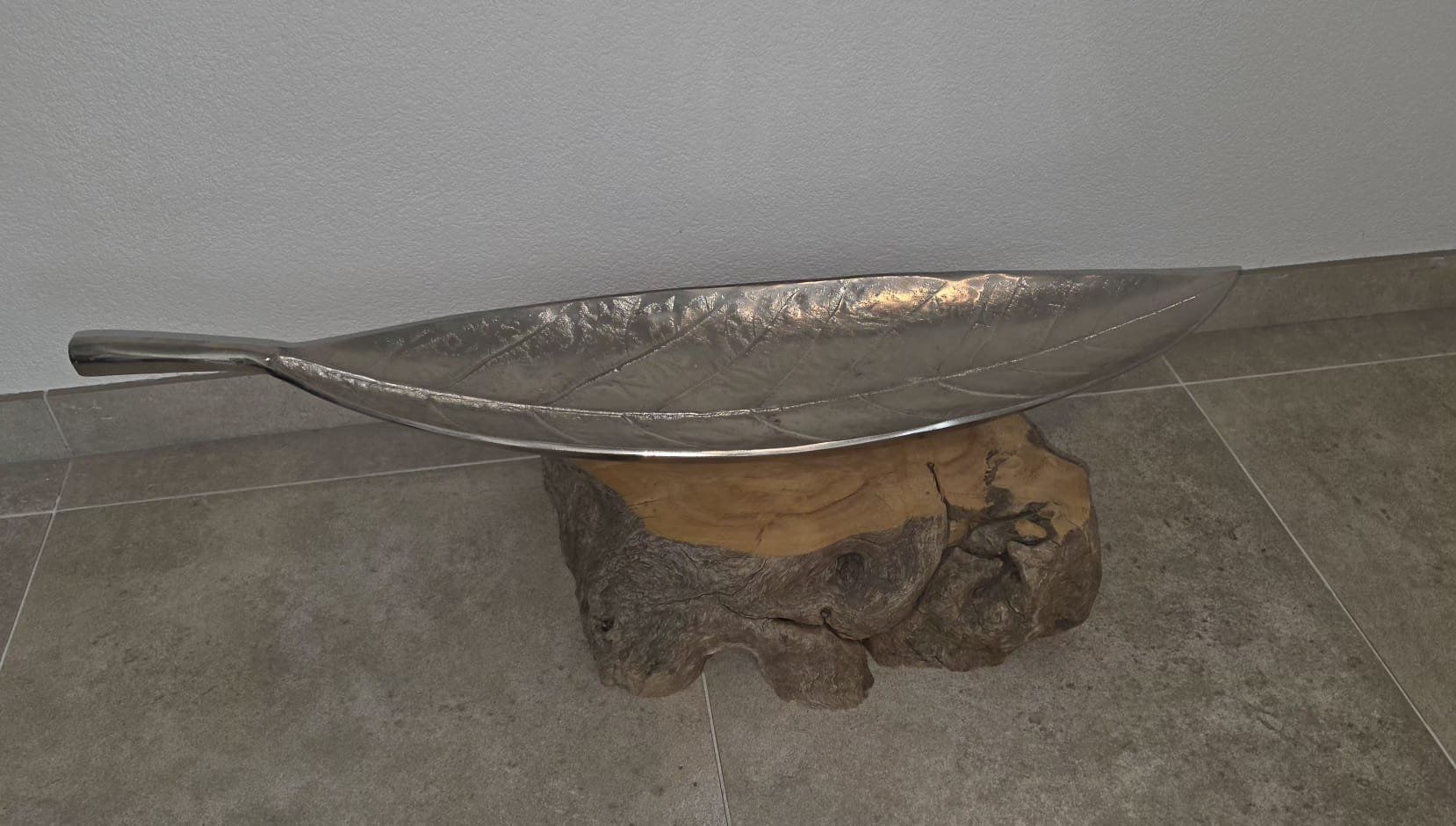 Toutes les décorations: Dekoschale Blatt Metall, gebrauch, – D'occasion à Stettlen par cvbe