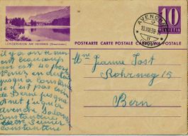 1938 Postkarte Lenzerheide