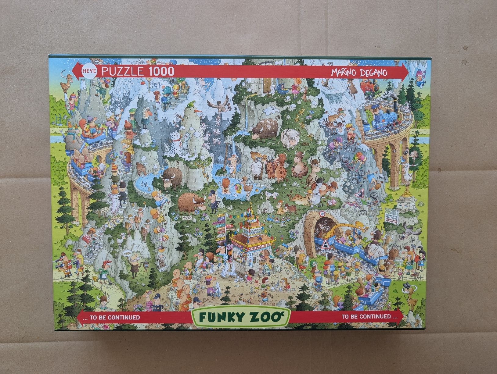 Heye Puzzles: Funky Zoo 1000pc puzzle – Gebraucht aus Bassersdorf von isnotyourname