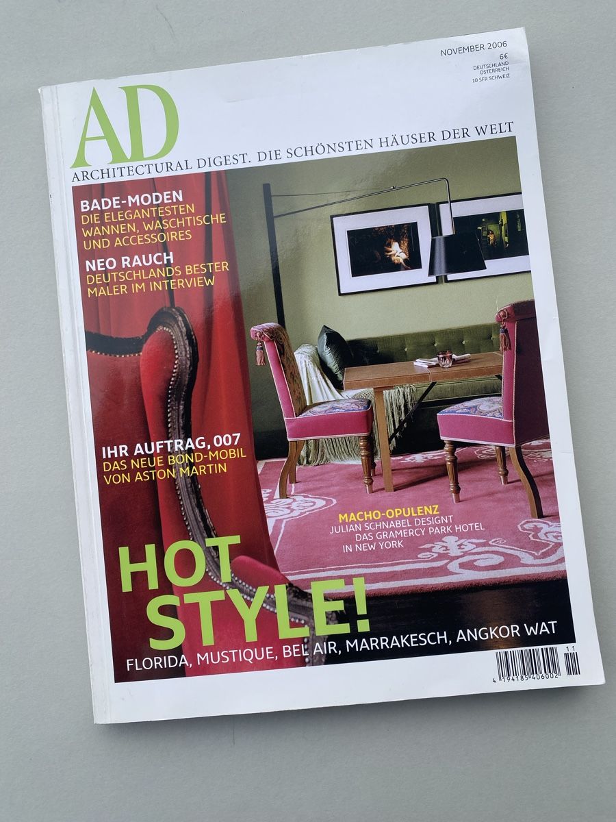 Riviste & Magazine: AD Architectural Digest Magazine - November 2006 Issue! – Usato da Zürich venduto da lesgarcons