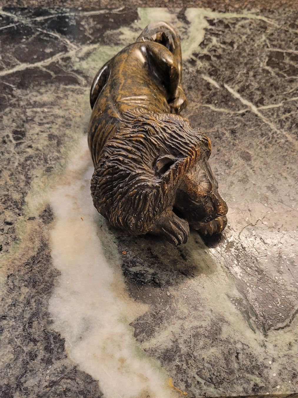 Skulpturen & Statuen: Sculpture lion en pierre – Gebraucht aus Genève von uneautresaison 3