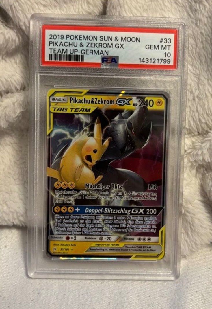 Pokémon Sammelbilder & Trading cards: Pikachu & Zekrom GX PSA Gem MT 10 – Neu (gemäss Beschreibung) aus Belp von Leoloulou1