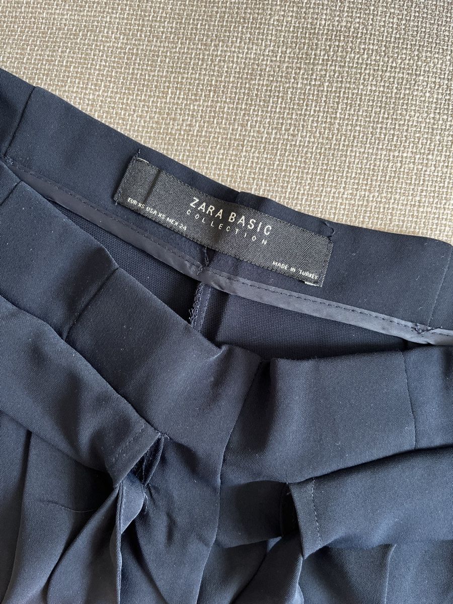 Zara Hosen: Zara Basic Blue Trousers with Tie - Size XS – Gebraucht aus Mies von Nib2011 7
