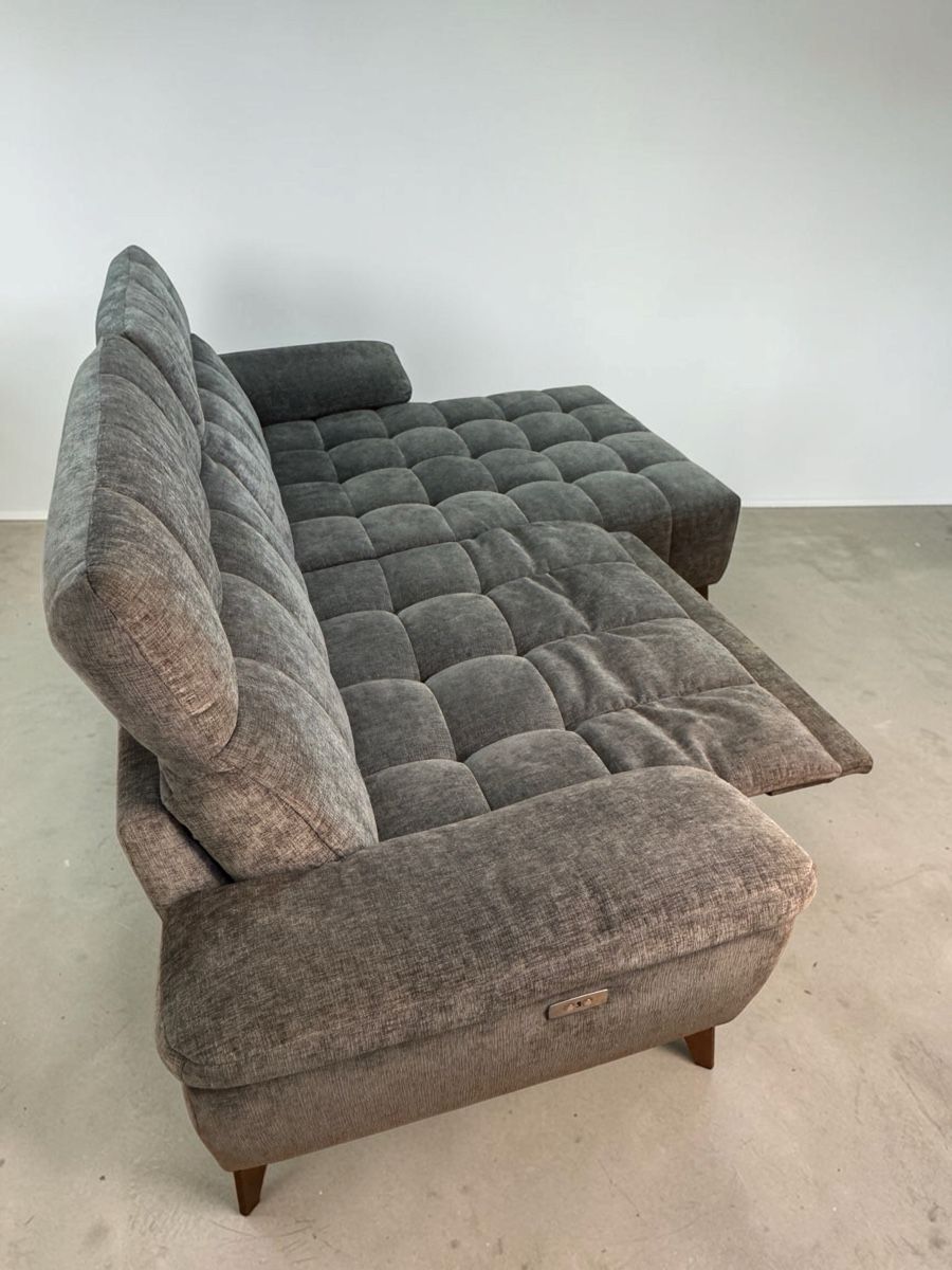 Divani: XORA Ecksofa Anchor Grau mit elektrischer Verstellfunktion – Usato da Bachenbülach venduto da Sofalab.swiss 6