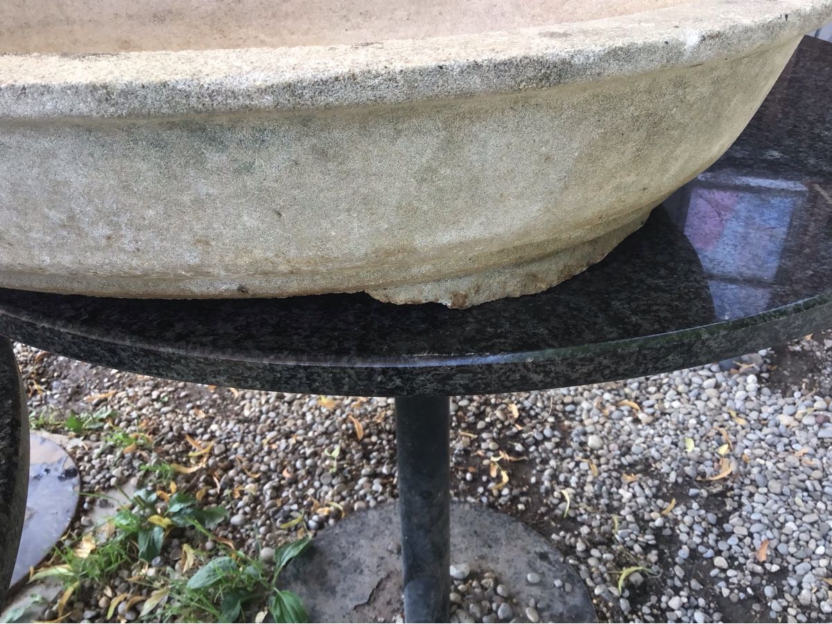 Pentole: Pflanzschale Stein oval mit Untersetzer gebraucht 40cm – Usato da Bazenheid venduto da jud_wk8k 4