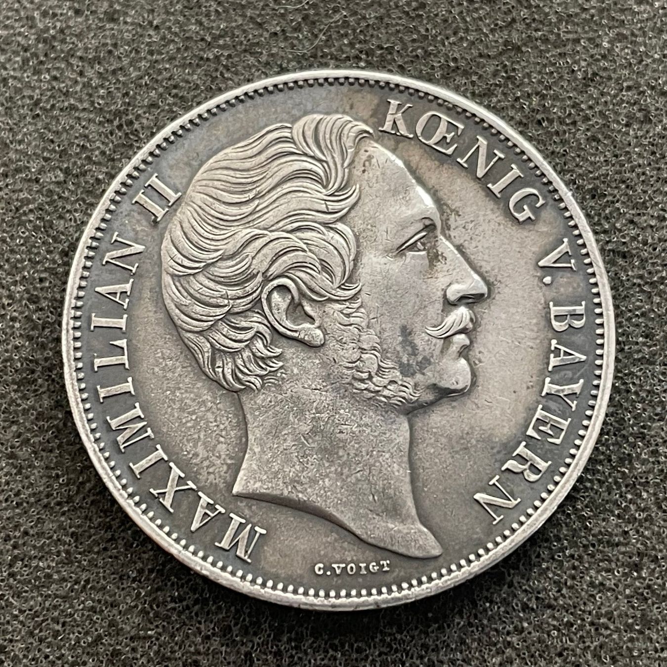 Tutti le monete: 2 Gulden Silber Bayern 1855 – Usato da Reitnau venduto da tb-muenzen 3