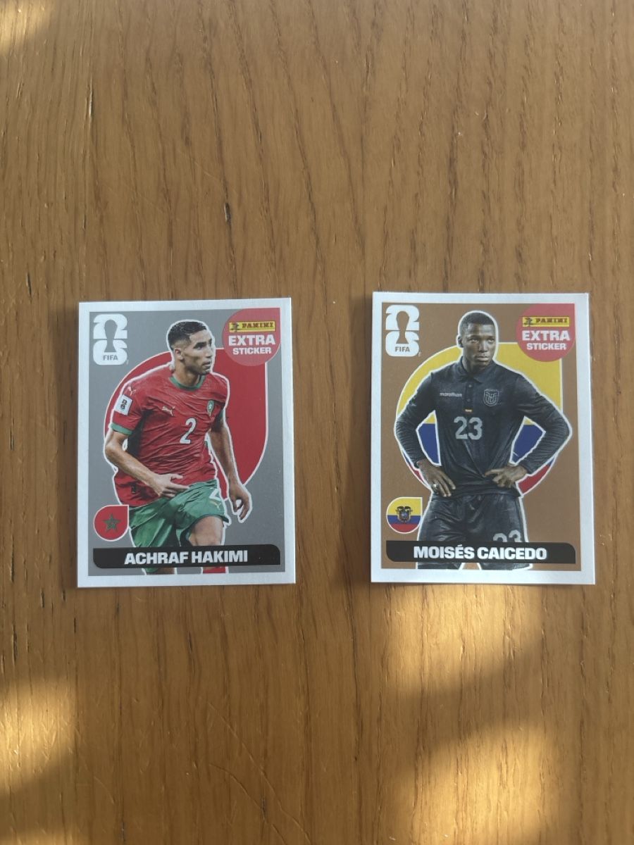 Panini Carte collezionabili: Hakimi argent et caicedo bronze – Nuovo (secondo la descrizione) da Romont FR venduto da Marco_Polo_2.0