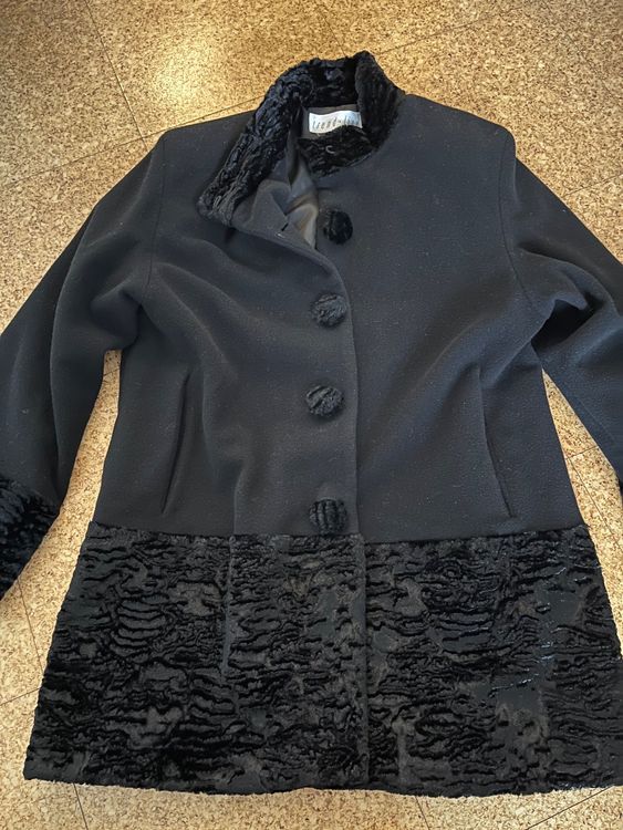 schwarzer mantel sale