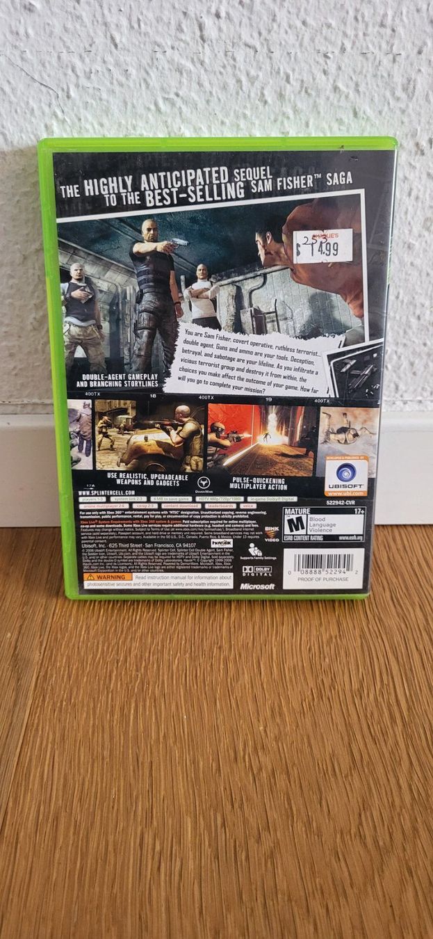 Microsoft Giochi: Xbox 360 - Splinter Cell Double Agent NTSC – Usato da Münsingen venduto da DigitaleSpielecke 1