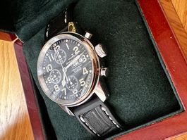Herrenuhr Zeno-Watch Basel Chronograph Automatik Stahl